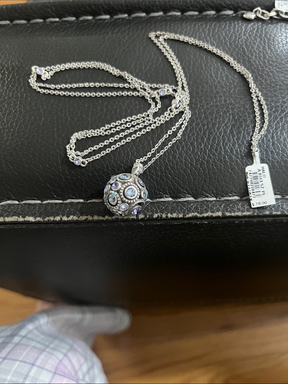 Brighton Halo sphere necklace earrings set - Picture 2 of 6